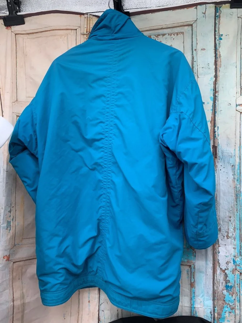 Patagonia Reversible Blue Jacket With Fleece Lining Snap & Zip Closure Size XL